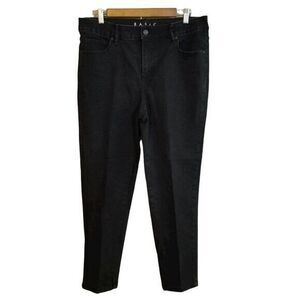 Basic Editions Womens Size 8 Black Solid Skinny Jeans